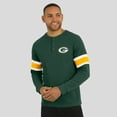 thumbnail image 6 of Men's Darius Rucker Collection by Fanatics Green Green Bay Packers Waffle-Knit Raglan Long Sleeve Henley T-Shirt, 6 of 6