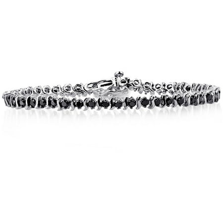 JewelersClub 2.00 Carat T.W. Black Diamond Sterling Silver Bracelet