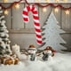thumbnail image 4 of Adorno navideño de bastón de caramelo: gran colgante de espuma de bastón de caramelo para fiestas navideñas en interiores y exteriores., 4 of 6