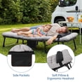 thumbnail image 2 of Portable Camping Cot, Sleeping Cot for Adult, Heavy Duty Folding Cot Max Load 400LBS with Thick Mattress, Camping Bed for Travel Tent Day Bed Outdoor Home Guest Office Nap, 2 of 7