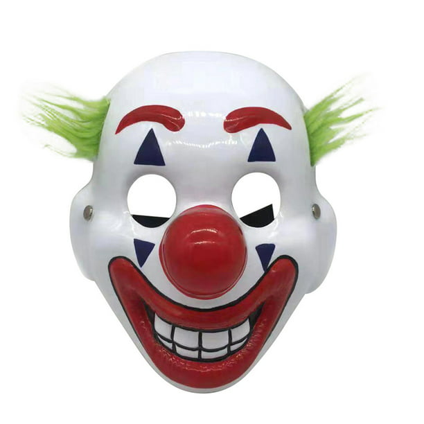 The Joker 2019 DC Movie Arthur Fleck Clown Costume Mask White - Walmart ...