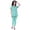 Aqua Blue, variant on Moomaya Womens Nightwear Set Pyjama Cotton Sleepwear 2 Pcs Nightdresses
