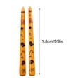 thumbnail image 2 of 2 Pack Halloween Paraffin Candles, 0.9in Long Printed Taper Candles in Champagne for Holiday Gift, 2 of 7