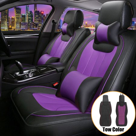 5 Seats Auto Car Seat Cover 5 Seat Car Deluxe Pu Leather Cushion