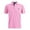 Pink, variant on Geeksport Men's Sport Short Sleeve Moisture Wick Polo Shirt with UPF