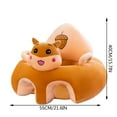 thumbnail image 6 of Clearance!Animal Shaped Baby Sitting Chair Baby Support Sofa Chair Cover Cute Infant Toddler Floor Seat Loungers Sitting Chair for Learning to Sit (Piglet, 40cm*55cm*55cm), 6 of 9