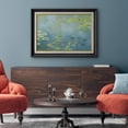 thumbnail image 4 of IDEA4WALL Premium Frame Wall Art Water Lilies by Claude Monet Colorful Pastel Fine Art Historic Cultural Illustrations Impressionism Scenic Nature Artwork for Home Decor - 26"x36" Black, 4 of 5