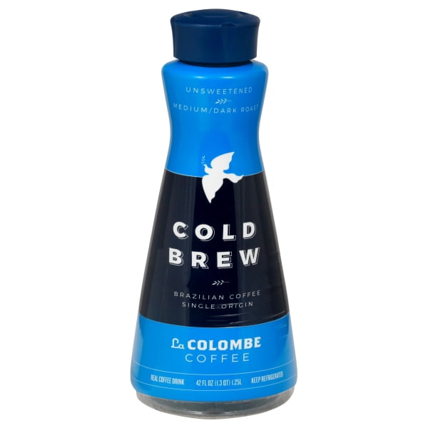 La Colombe Unsweetened Dark Roast Brazillian Cold Brew Coffee, 42 Fluid