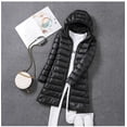 thumbnail image 3 of Women Ultra Lightweight Packable Long Puffer Jacket 2023  Autumn Winter Warm Hat Detachable Hooded Female Coat Parka 5XL 7XL, 3 of 7