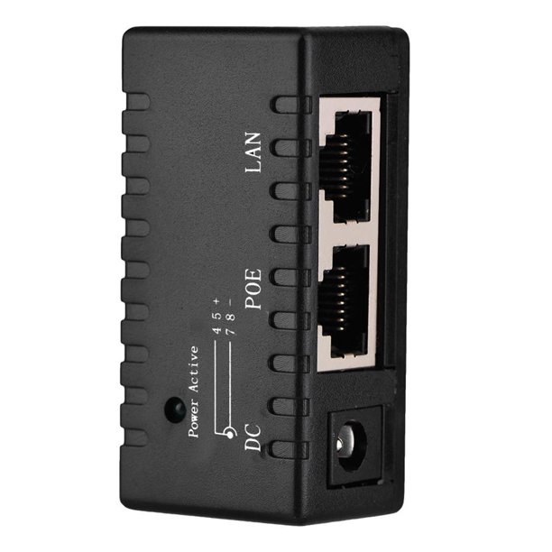 Adaptador De Inyector Poe Splitter Power Over Ethernet Para Red Lan Negro Scienceny EL009366-00