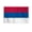 4x6 ft Flag, variant on AGAS Serbia Car Flag 12x16 inch Polyester Fabric Double Stitched 17 Inch White Plastic Flexible Pole