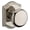 Silver, variant on Baldwin Reserve PSROUTAR190 Passage Round Knob and Traditional Arch Rose with 6AL Latch and Dual Strike Satin Black Finish