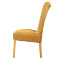 thumbnail image 3 of Velvet Dining Chair Covers,Set of 2/4/6 Stretch Chair Slipcovers Universal Removable Washable Anti-Dust Soft Super Fit Chair Protector for Hotel Wedding Banquet Party-4 Pcs-I, 3 of 8