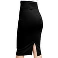 thumbnail image 4 of Women's Casual Office Work Wear Comfy Stretch Bodycon Solid Midi Pencil Skirt, 4 of 4