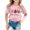 AB91 Pink, variant on Bainana Christmas Girls T Shirts Santa Tree Letter Print Short Sleeve Tees Cozy Festival Tops Clothes