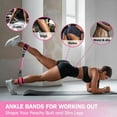 thumbnail image 3 of Resistance Bands with Cuffs, Ankle Bands for Working Out, Home Fitness Equipment for Legs and Glutes, Exercise Bands for Butt Lift Women, Achieve Stronger and Firmer Lower Body, 3 of 11