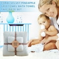 thumbnail image 2 of Qwtwty Yoga Towel Coral Velvet Pineapple Towel Bath Towel Two-piece Set, Household Wedding Welfare Activity Gift, Mother And Child Set Towel, 2 of 3
