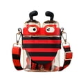 thumbnail image 2 of 1 Set 570ml Straw Cup Large Capacity Easy to Clean Honeybee Shape Water Bottle with Shoulder Strap for Camping, 2 of 8