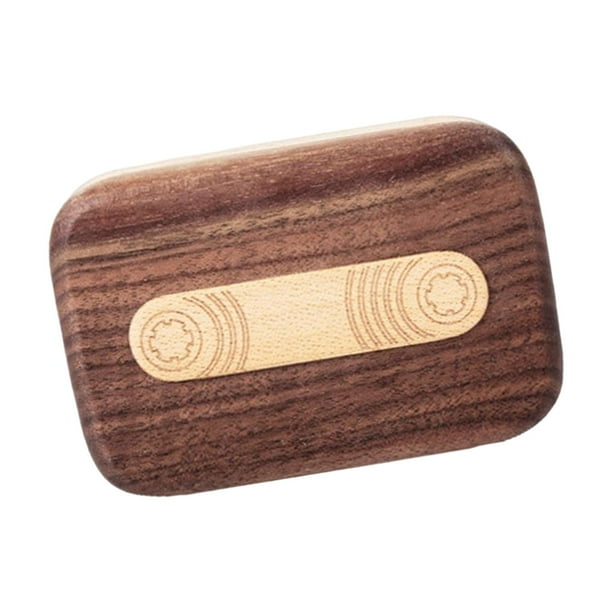 Estuche de almacenamiento, práctica tarjeta de registro de madera, , , estuche de almacenamiento, caja de recuerdos, escuchar a lo largo