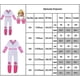 thumbnail image 5 of Super Mario Bros niños niñas princesa melocotón mono disfraz princesa Halloween fiesta Cosplay disfraz con guantes máscara conjunto, 5 of 5