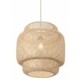 thumbnail image 3 of Natural Boho Weave Ceiling Lamp, 3 of 5