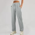 thumbnail image 2 of OSOLU Solid Color 2025 Sweatpants Women Autumn High Waist Draped Loose Straight Casual Sweatpants Banana Pants Wide Leg Pants Trousers Fashionable Classic Leisure Bottoms, 2 of 5