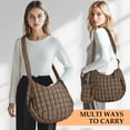 thumbnail image 6 of Puffer Tote Bags Adjustable Shoulder Strap Curry, 6 of 7
