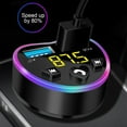 thumbnail image 2 of USB Car Adapter Wireless Bluetooth Kit QC3.0 Fast USB Charger Hands- FM Bluetooth Transmitter, 2 of 7