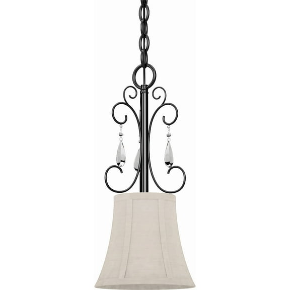 Volume Lighting  Ava 1-Light Foundry Bronze Mini Hanging Pendant - Foundry Bronze