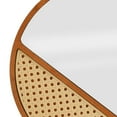 thumbnail image 4 of 1:6 Scale Dollhouse Mirror Miniature Tabletop Makeup Mirror Round for 12 inch Doll Wall Mirror Decoration Accessories Mini Furniture Cherry Wood, 4 of 9