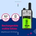 thumbnail image 4 of Walkie Talkies Retevis RB47, impermeables, RT22, paquete de 10 unidades, para adultos, 4 of 9