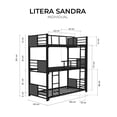 thumbnail image 5 of Litera Individual Atlas del descanso modelo Sandra con dos almohadas, 5 of 5