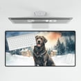 thumbnail image 4 of Hello Winter Labrador Retriever Welcome Snowy Night Watercolor Vintage Desk Mat Full Keyboard Mouse Pad Lab Dog Lover Gifts Large Mousepad - 01011, 4 of 5