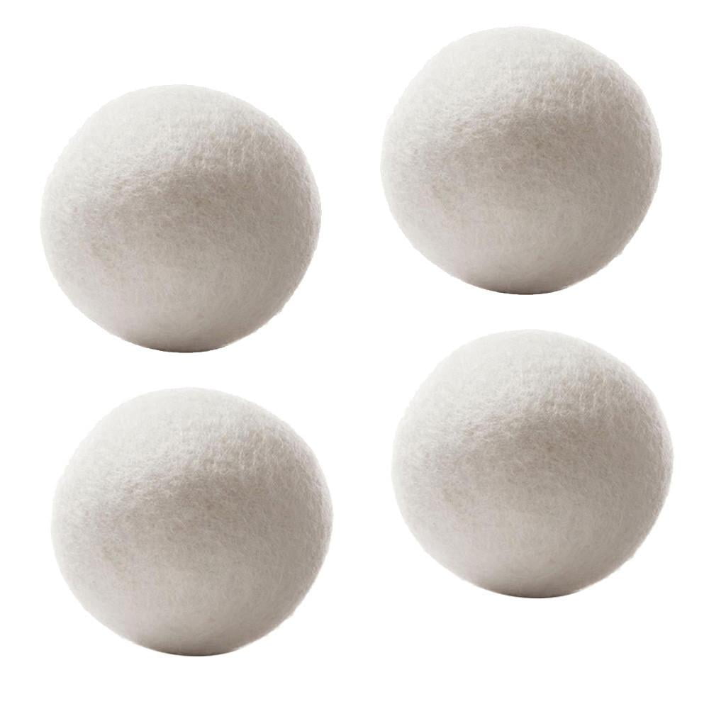 EQWLJWE Wool Dryer Balls -4-Pack -2.4'Premium Natural Fabric Softener Award-Winning - Wool Balls Replaces Dryer Sheets - Wool Balls for Dryer - Laundry Balls for Dryer - Reusable Dryer Balls