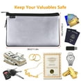thumbnail image 4 of Labymos Small Fireproof Money Bag Fire and Water Resistant Expandable Document Bag Safe Storage Pouch, 4 of 8