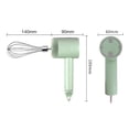 thumbnail image 4 of Batidora de mano recargable por USB, automática, para bebidas, batidora de huevos Verde, 4 of 9