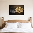 thumbnail image 2 of ZHONGYUTONG Zen Canvas Wall Art Lotus Motivational Quotes Pictures Gold Lotus Flower Wall Decor Spa Artwork Prints for Bathroom Office Spiritual Yoga Framed (20.00" x 30.00"), 2 of 5