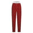 thumbnail image 5 of Wyobmus Sweatpants for Women Gradient Printed Casual Drawstring Waisted Sports Pants Loose Ankle Bottom Sweatpants B-Red, 5 of 5