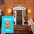 thumbnail image 3 of Durable Cute Retriever Large Garden Flag, Double-Colored Cute Dog Face Simple Doodle Colorful Cartoon Porch Flags 28x40 Inch Washable Happy Smile Golden Retriever Back Yard Decor, 3 of 5