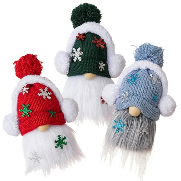LOLIPPYY 3Pcs 6Inch Cartoon Gnome Doll Christmas Gnomes Home Bar Shop Window Tabletop Ornament Decor