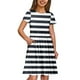 thumbnail image 3 of Girls Summer Sundress Cute Striped Casual Dress with Short Sleeves and Pockets Perfect for Summer and Everyday Wear ,Sie:120, 3 of 7