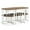 White, variant on Glavbiku Modern Long Dining Table with 3 Stools for Dining Room,X-Shaped Legs Pub Table,Rustic Brown