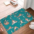 thumbnail image 2 of Salouo Giraffes Doing Various Yoga Pattern Outdoor Indoor Sturdy Doormats 16’’×24’’, Anti Fatigue Soft Flannel Thick Door Mat,Non-Slip Rectangle Rug Cushion, 2 of 7