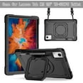 thumbnail image 2 of elitegadget Case for Lenovo Tab M11 11 inch Tablet (TB-330FU / TB-331FC) 2024 Released - Heavy Duty Impact Resistant Case Cover with Rotating Ring Stand (Black/Black), 2 of 6