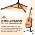 thumbnail image 2 of Soporte de guitarra CAHAYA plegable universal para acústica eléctrica, 2 of 7