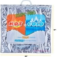 thumbnail image 2 of Superio Hot and Cold Insulated Bags for Food Delivery, Grocery Shopping Bags, Food Storage for Hot and Frozen Food for Travel, Disposable Cooler Bag, Reinforced Thermal Lunch Bag (4, 20"x19"), 2 of 5