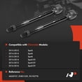 thumbnail image 2 of A-Premium 2 x Front Inner Tie Rod Ends, Compatible with Chevrolet Spark 2013-2015, Spark EV 2014-2016, 2 of 5