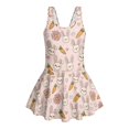 thumbnail image 4 of Tutolipy Bunny Carrot Easter Pattern Sleeveless Bathing Suit, Sleeveless Bodysuit Design Girls Beach Swimsuit for Holiday Party Pool Size 5-6 Years, 4 of 8