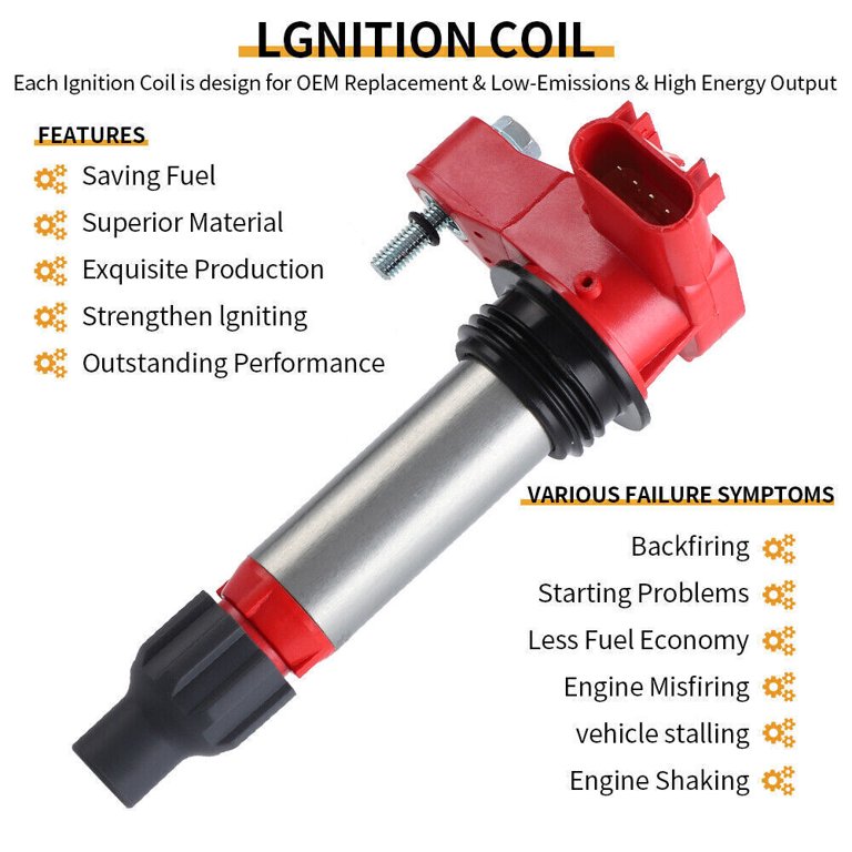 Set of 6 Ignition Coil Pack and Spark Plug Pack for Cadillac CTS SRX  Chevrolet Equinox 3.0 3.6L