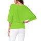 thumbnail image 3 of MKLEKYY Playeras Deportivas Mujer Camiseta Holgada Con Cuello En V Y Mangas Murciélago Para Mujer, Talla Grande, Dobladillo Doblado, Lisa, Talla Grande Talla L, 3 of 3